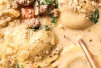 Creamy Sausage Ravioli Soup Recipe for Cozy Weeknight Dinners