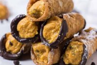 Pumpkin Chocolate Chip Cannoli — Fall Dessert Recipe