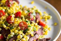 Grilled London Broil with Fresh Corn Salsa
