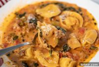 Fiery Sausage Tortellini Soup Recipe