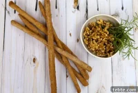 Crunchy Whole Wheat Walnut Breadsticks Recipe