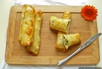 Spinach and Cheese Cigar Burek Recipe — Crispy Turkish Pastry