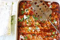 Light Vegetarian Enchiladas with Zesty Salsa Verde