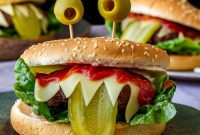 Spooky Halloween Monster Burger Recipes for Party Nights