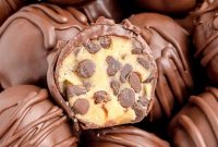 No-Bake Chocolate-Covered Cookie Dough Truffles