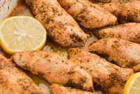 Crispy Lemon Pepper Chicken Tenderloins with Zesty Garlic