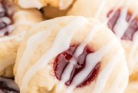 Raspberry Almond Shortbread Cookies Recipe — Buttery Jam-Filled Treats
