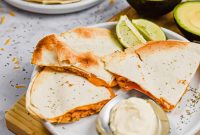 Sheet Pan Buffalo Chicken Quesadillas Recipe for Quick Weeknight Meals
