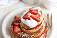 Strawberry Rhubarb Stuffed French Toast Recipe