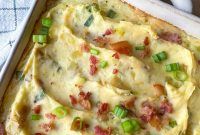 Twice-Baked Potato Casserole: Loaded Mashed Potato Bake