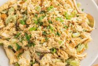 Creamy Curry Chicken Salad Recipe with Crunchy Apples and Almonds