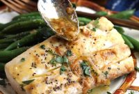 Miso Garlic Butter Mahi Mahi Recipe with Lemon and Herbs