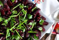 Roasted Beet Salad with Green Chiles and Lime Vinaigrette