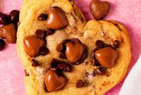 Heart-Shaped Chocolate Chip Cookies Recipe for Valentine’s Day