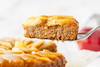 Moist Vegan Apple Cake Recipe with Cinnamon and Maple Glaze