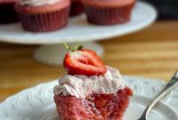 Triple Strawberry Cupcakes: Bakery-Style Recipe for Fresh Strawberries