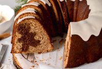 Spiced Gingerbread Bundt Cake Recipe with Molasses Glaze