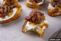 Crispy Crostini with Savory Bacon Jam