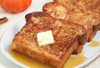 Pumpkin Spice French Toast with Maple Syrup