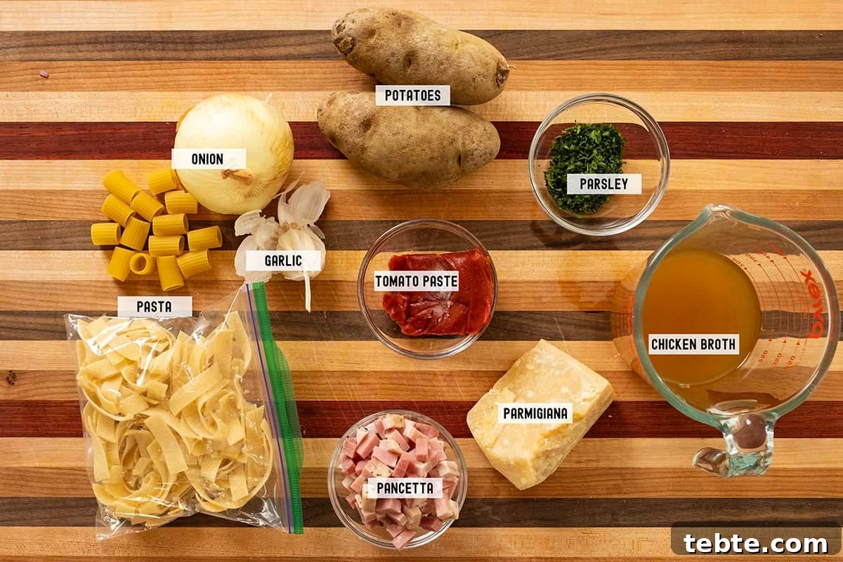 Ingredients for the recipe.