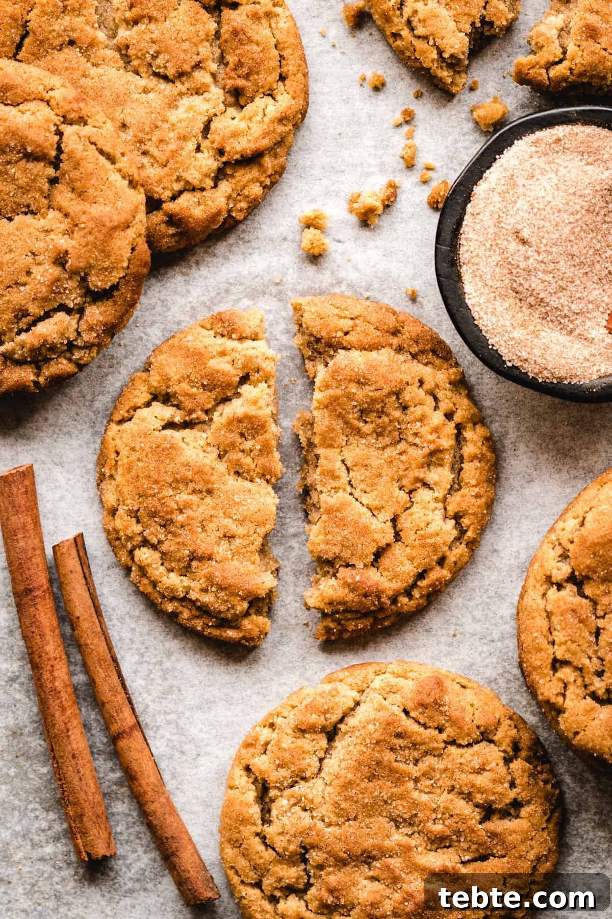 These easy snickerdoodles are the perfect soft, chewy cookie.