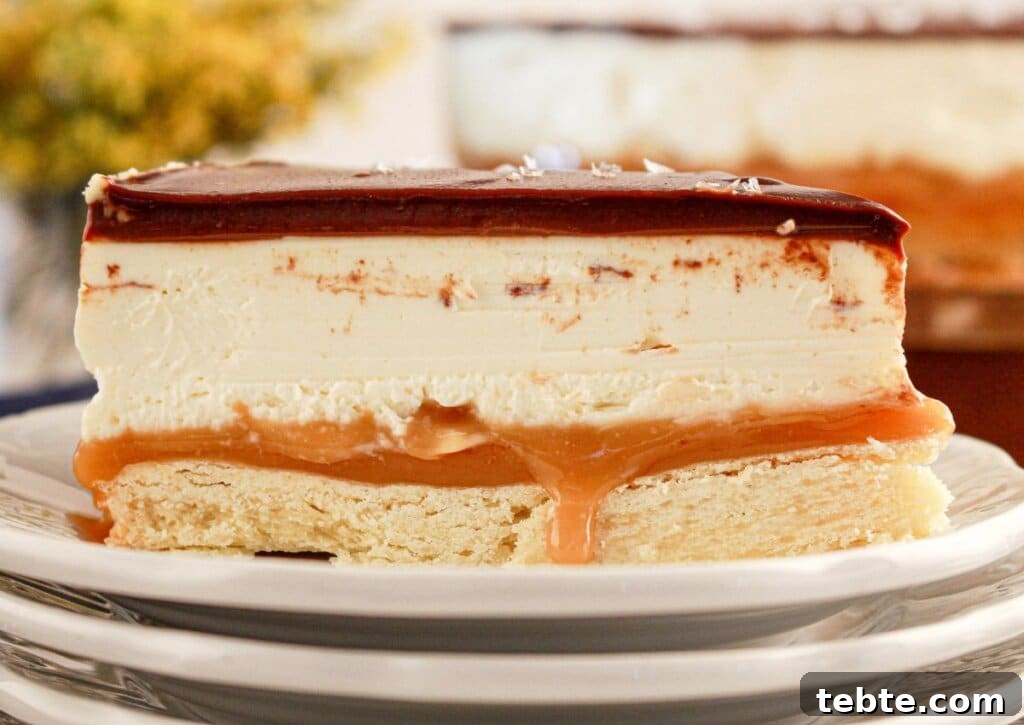 No Bake Millionaire Cheesecake