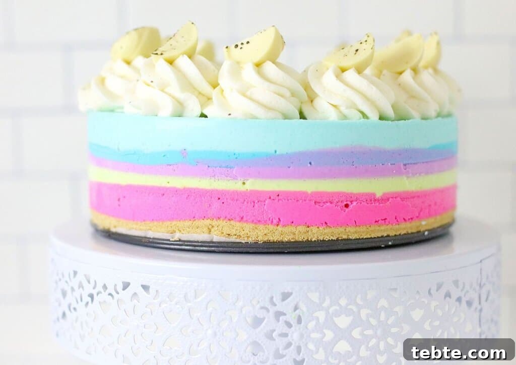 Rainbow Birthday Cake Cheesecake