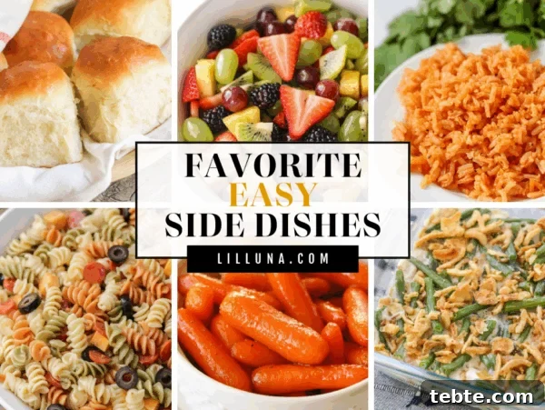 A collection of 100+ easy side dish recipes.
