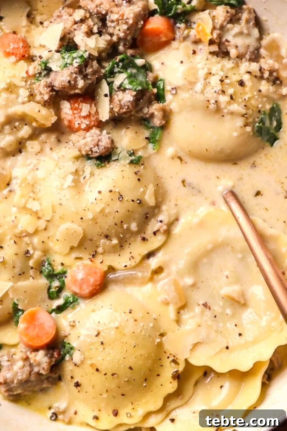 Creamy Sausage Ravioli Soup Recipe for Cozy Weeknight Dinners 2 ravioli soup with italian sausage