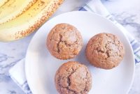 Banana Applesauce Muffins with Whole Grain Oats