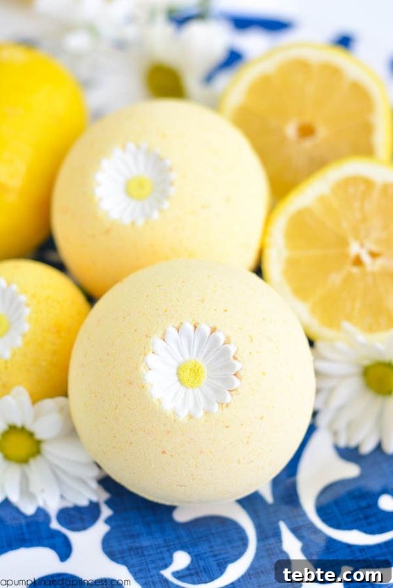 35 Unique Bath Bomb Ideas for Luxury Soaks and Gifts 7 Lemon Bath Bomb