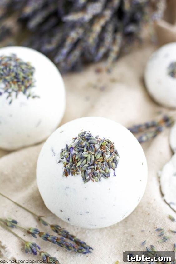 35 Unique Bath Bomb Ideas for Luxury Soaks and Gifts 9 Lavender Bath Bomb