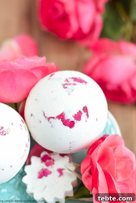 35 Unique Bath Bomb Ideas for Luxury Soaks and Gifts 2 Rose Milk Bath Bomb