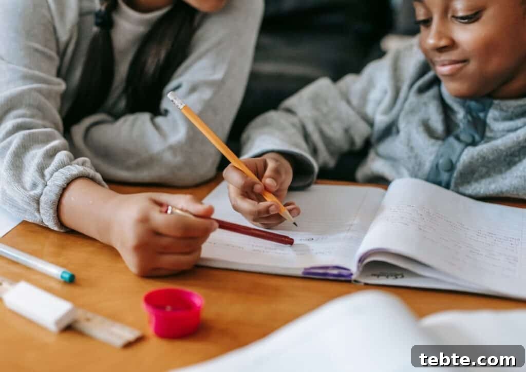 Back-to-School Morning Routine Tips for a Stress-Free Start 6 mom doing homework with kid