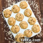 Raisin Oatmeal Muffins Made from Leftover Oats 5 A simple muffin recipe for using leftover oatmeal (steel cut, rolled, quick or minute oats). They all work well. Mix with cinnamon, raisins, chocolate chips, nuts or blueberries.