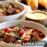 Slow Cooker Mediterranean Beef Stew | Melanie Makes