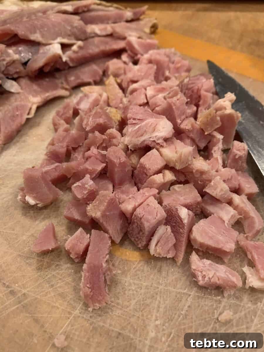 Crispy Pork Wonton Stars: Bite-Sized Appetizer Recipe 4 Small pieces of diced ham.