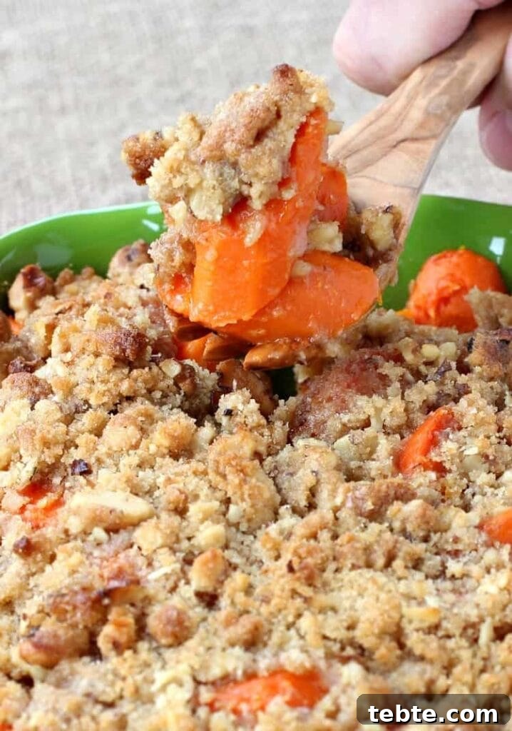 Delicious Vegetables Even Picky Eaters Will Love 12 Buttered Carrots with Streusel Topping are a new edition to our holiday menu!