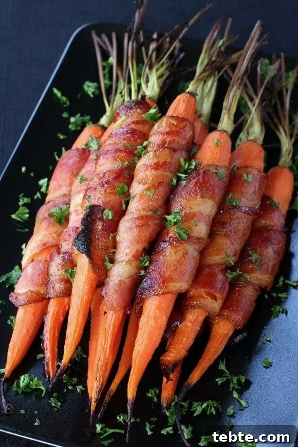 Delicious Vegetables Even Picky Eaters Will Love 6 These Bacon Wrapped Maple Glazed Carrots are my favorite side dish to serve for Easter dinner!