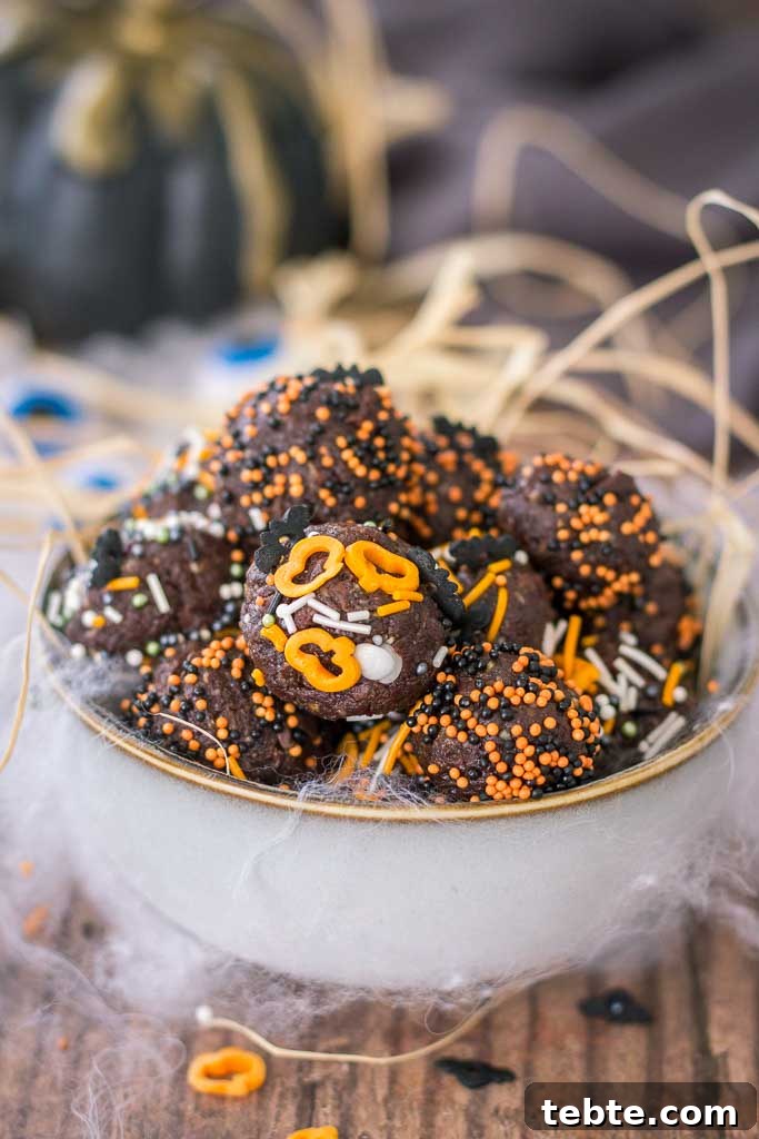 Halloween Brownie Bites