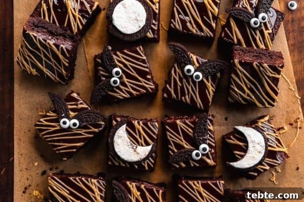 Spooky Bat Brownies