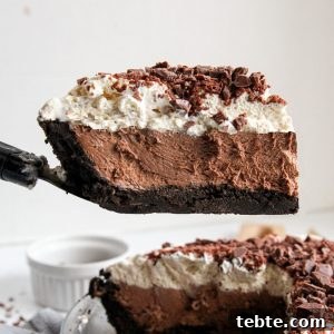 No-Bake Gluten-Free, Dairy-Free Desserts to Impress 3 Chocolate Cream Pie - An EASY no-bake dessert that is gluten-free, dairy-free, with vegan and keto options. Simple to make but looks impressive!
