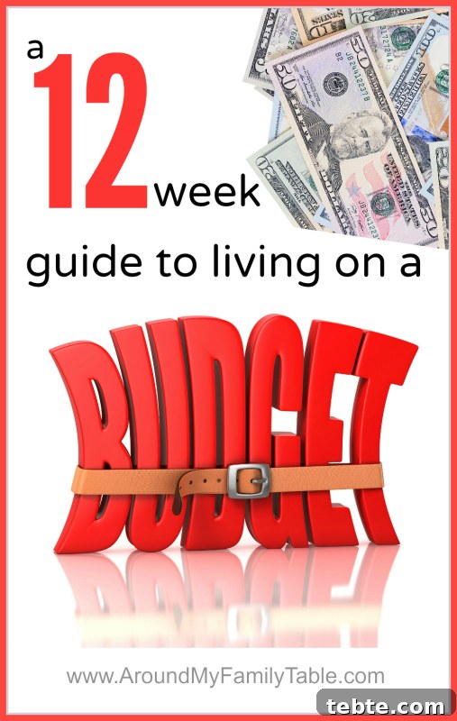 Living on a Budget: A 12 week series to keep you living within your means and on a budget!