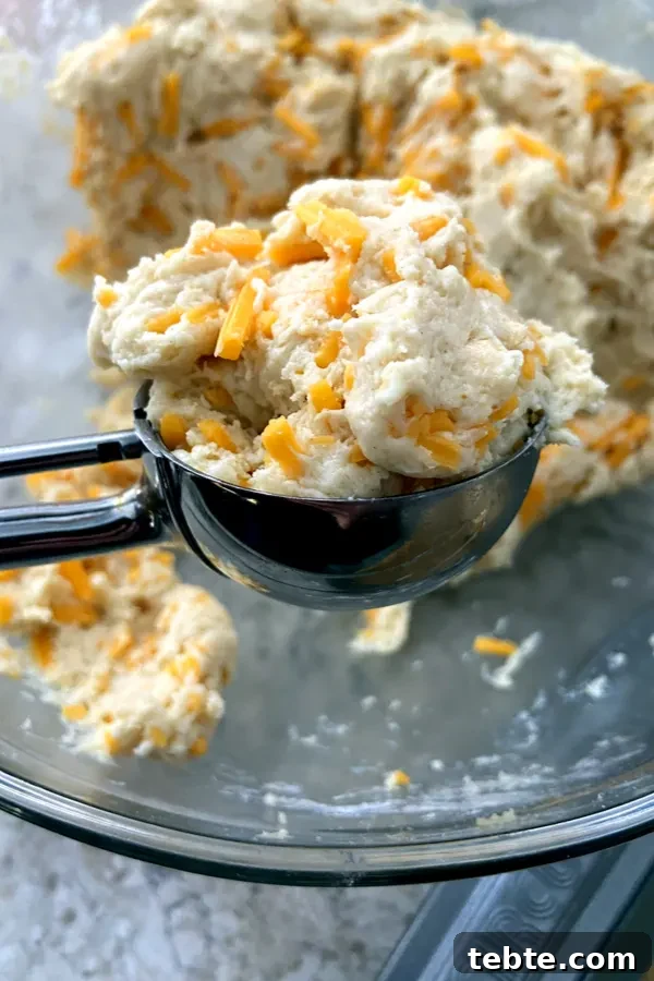Cheddar Bay Biscuits Copycat Recipe from Red Lobster 3 biscuit dough