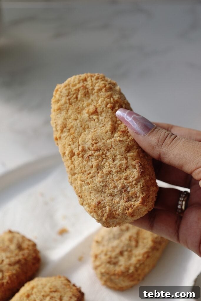 Crispy Buffalo Tofu Tenders (Air Fryer Recipe) 8 step four: air fry until a crispy golden brown color.
