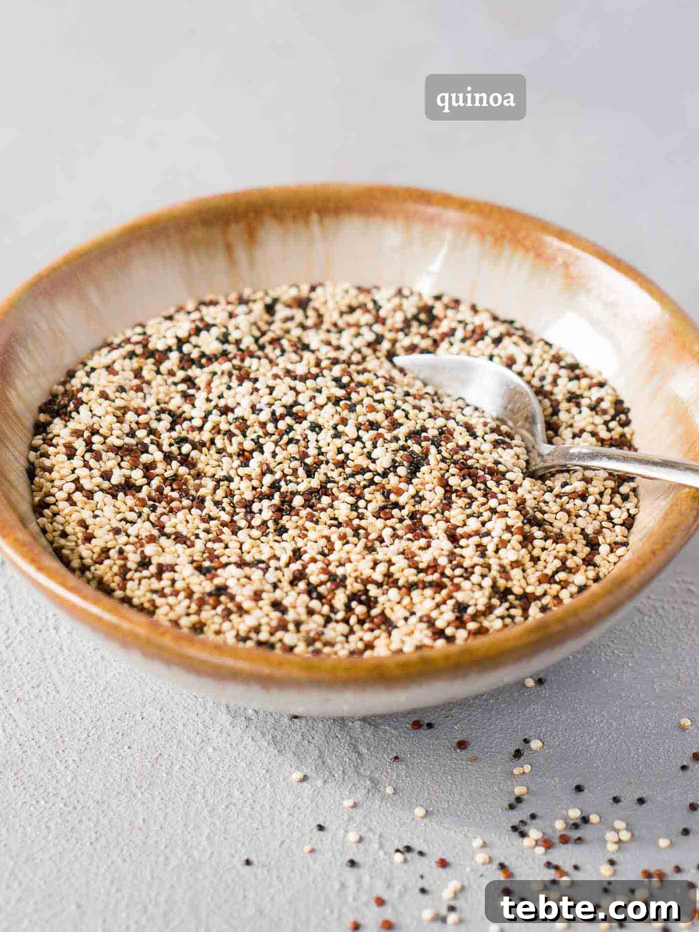 Quick and Fluffy Quinoa in the Instant Pot: Perfect Every Time 4 dry quinoa in a bowl