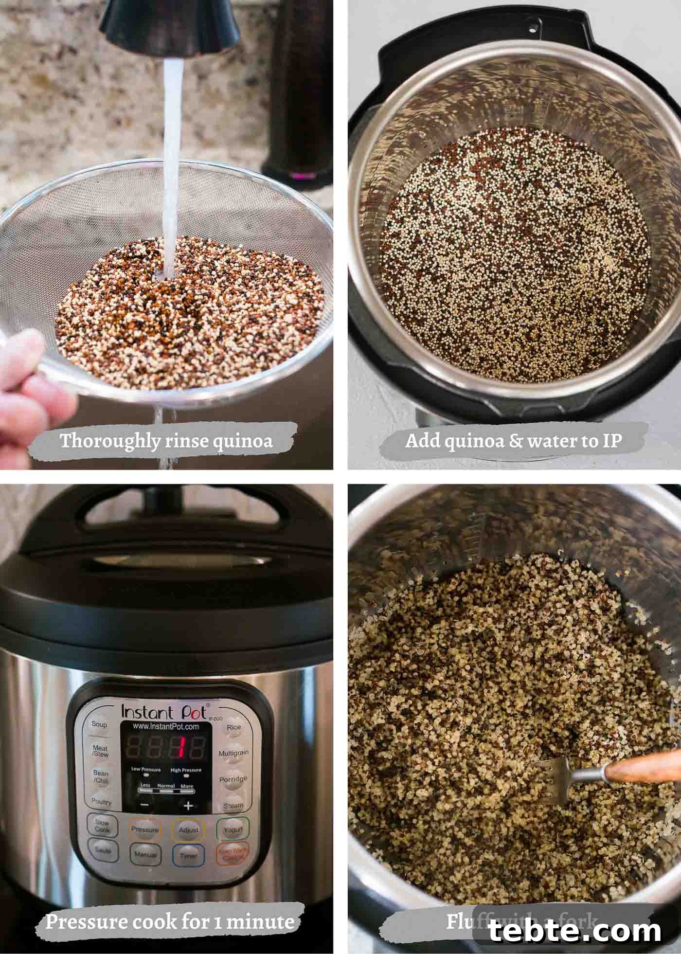 Quick and Fluffy Quinoa in the Instant Pot: Perfect Every Time 5 instructions how to make quinoa in an instant pot