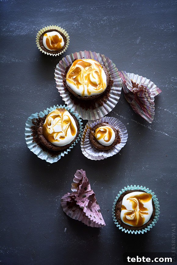 Decadent Dulce de Leche Brownies with Salted Caramel Drizzle 3 Dulce de leche and Fluff Brownies from Bakers Royale