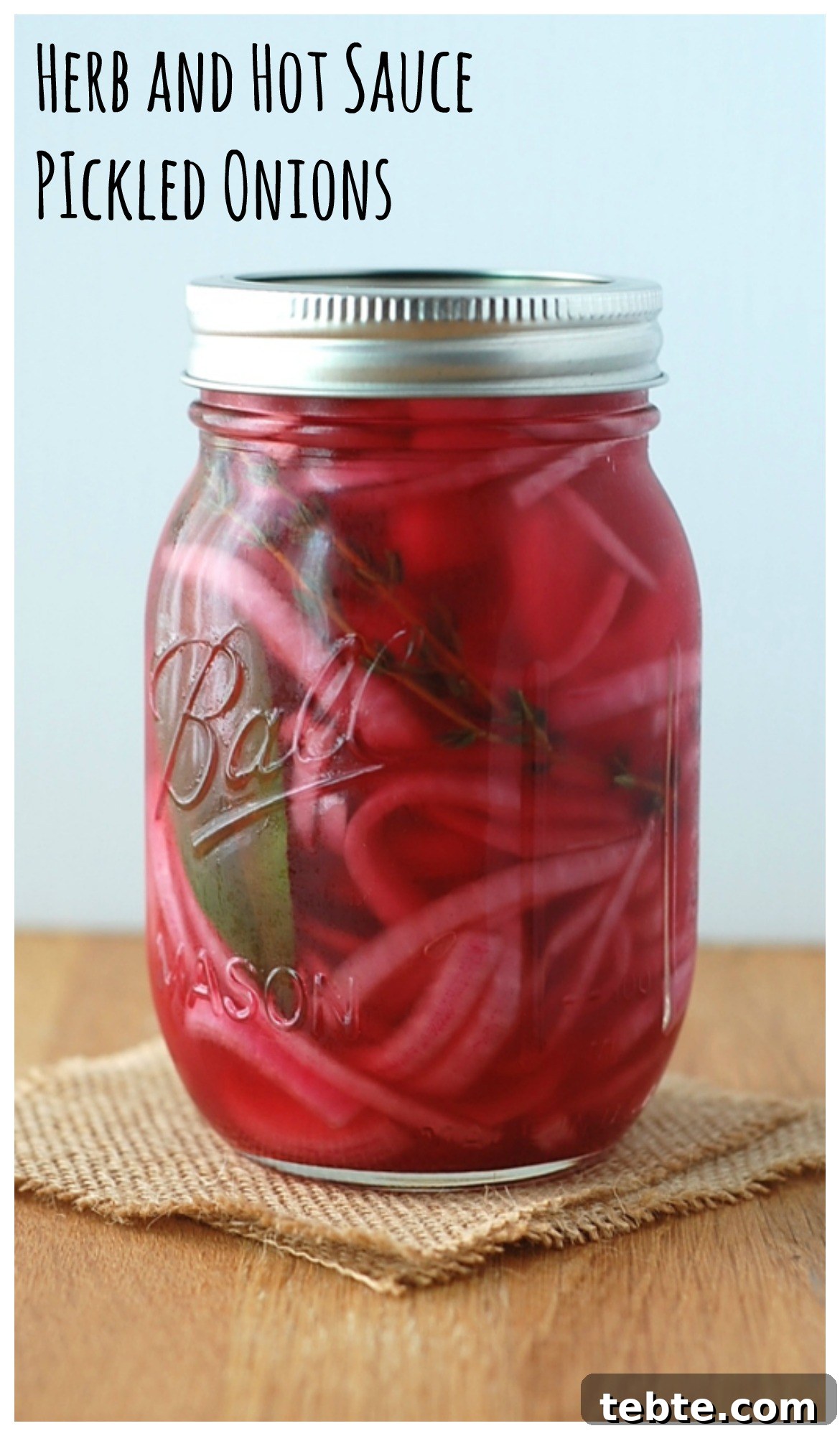 Herb and Hot Sauce Pickled Onions