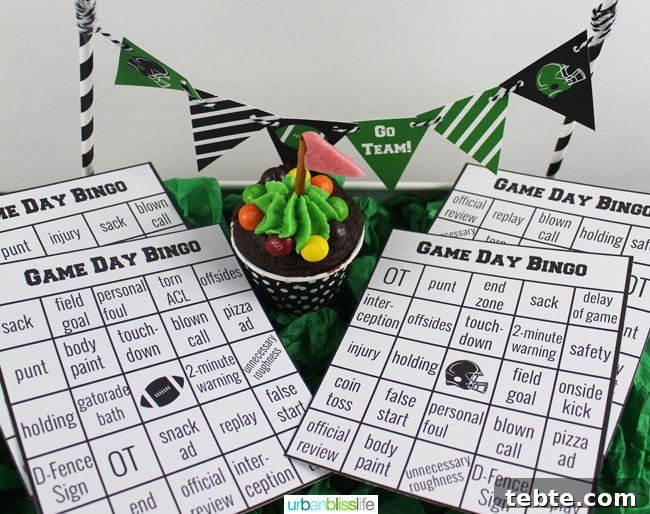 Game Day Party Printables on UrbanBlissLife.com